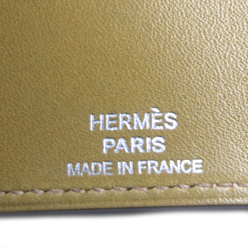 Hermes Bearn Craft Silver Hardware 6-ribbon Box Calf Leather Key Case L