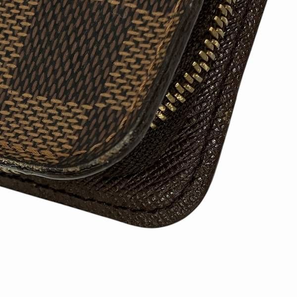 Louis Vuitton Damier Porte Monnaie Zip N61728 Round Zip Wallet Unisex