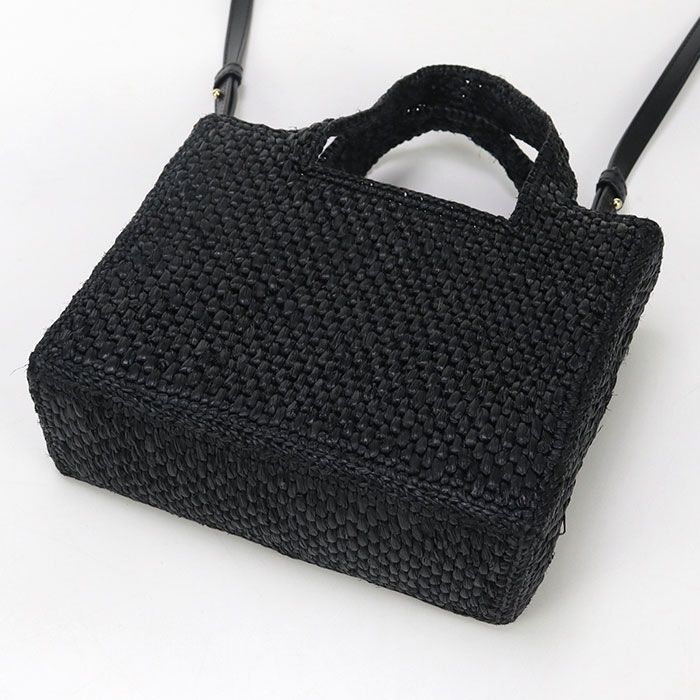 Loewe Tote Mini Loewe Font Alf1v46x01 Handbag Raffia Women's