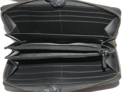 Gucci Round Zipper Long Wallet With Coin Purse GG Marmont Quilted Leather Calf