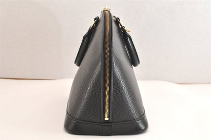 Louis Vuitton Epi Alma PM Handbag Black M40302 LV 2956n