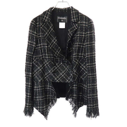 Chanel 2008 Cruise Tweed Jacket and Skirt Setup P32193v22147 P32374v22147 Black