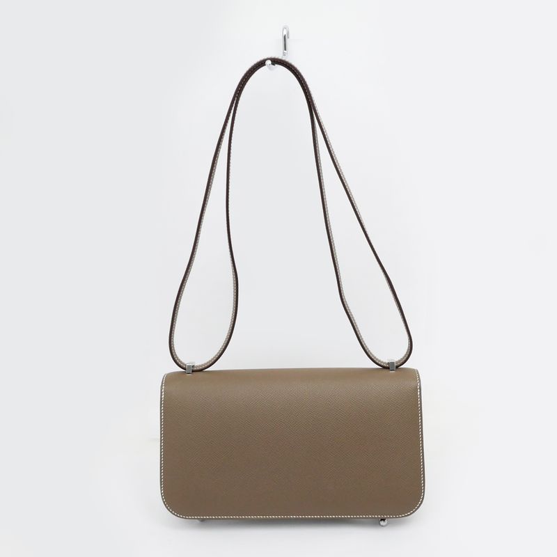 Hermes Constance Elan Miroir Etoupe W Engraved Epson Shoulder Bag Beige