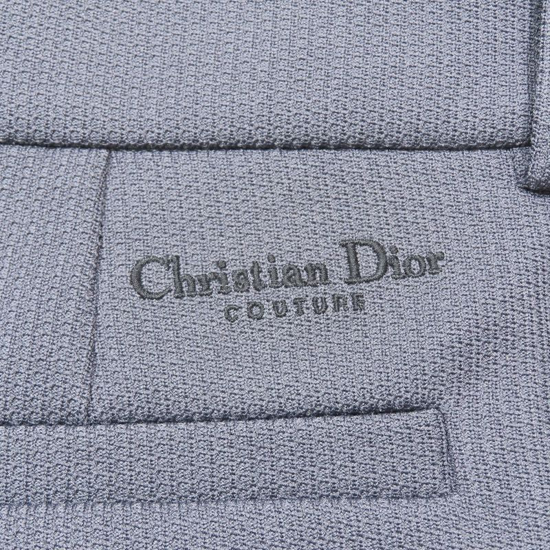 Unused 23ss Dior Micro Shorts Back Logo Embroidery 383j131a0828 Zip Fly L Gray