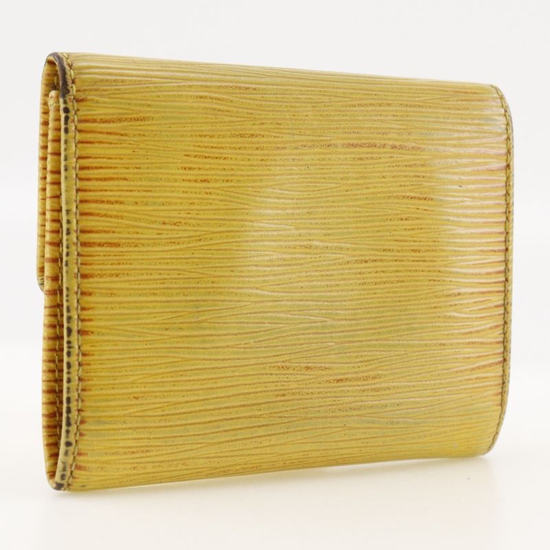 Louis Vuitton Ludlow M63309 Epi Leather Tassili Yellow Ca0935 Unisex Coin Case