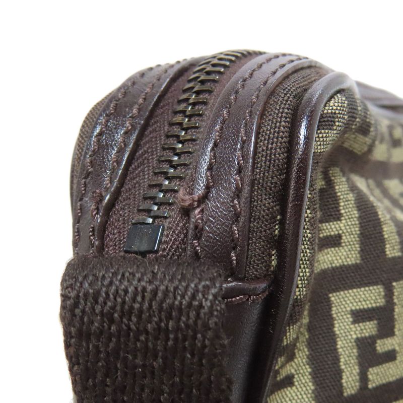 Fendi Zucca Pattern Shoulder Bag Canvas Women