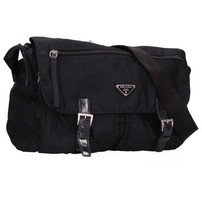 Prada Bt6671 Triangle Logo Plate Nylon Shoulder Bag For Men
