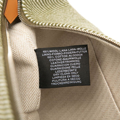 Hermes Brid-a-brac GM Khaki Green Silver Hardware Canvas Women Hermes