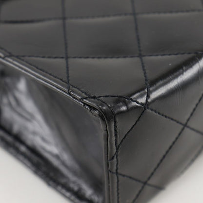 Chanel Chain Shoulder Decacoco Matelasse Vintage Enamel Black Ladies Shoulder