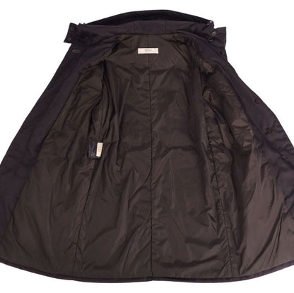 Prada Coat Hooded Cotton Nylon None Outerwear Rede