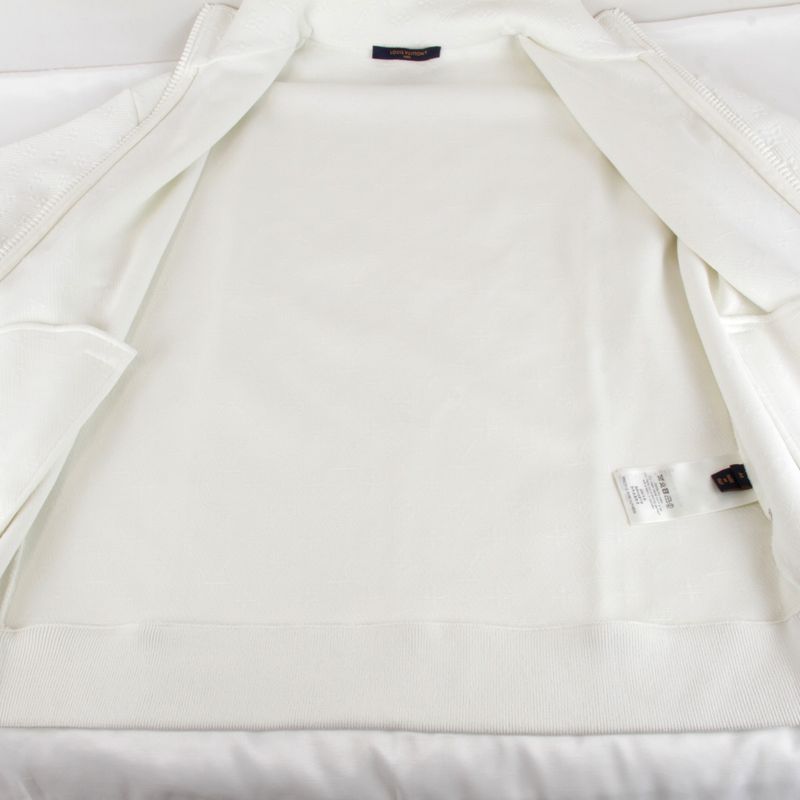 Louis Vuitton Rm231q XHM Hjy45w Monogram Track Jacket White Polyester/nylo