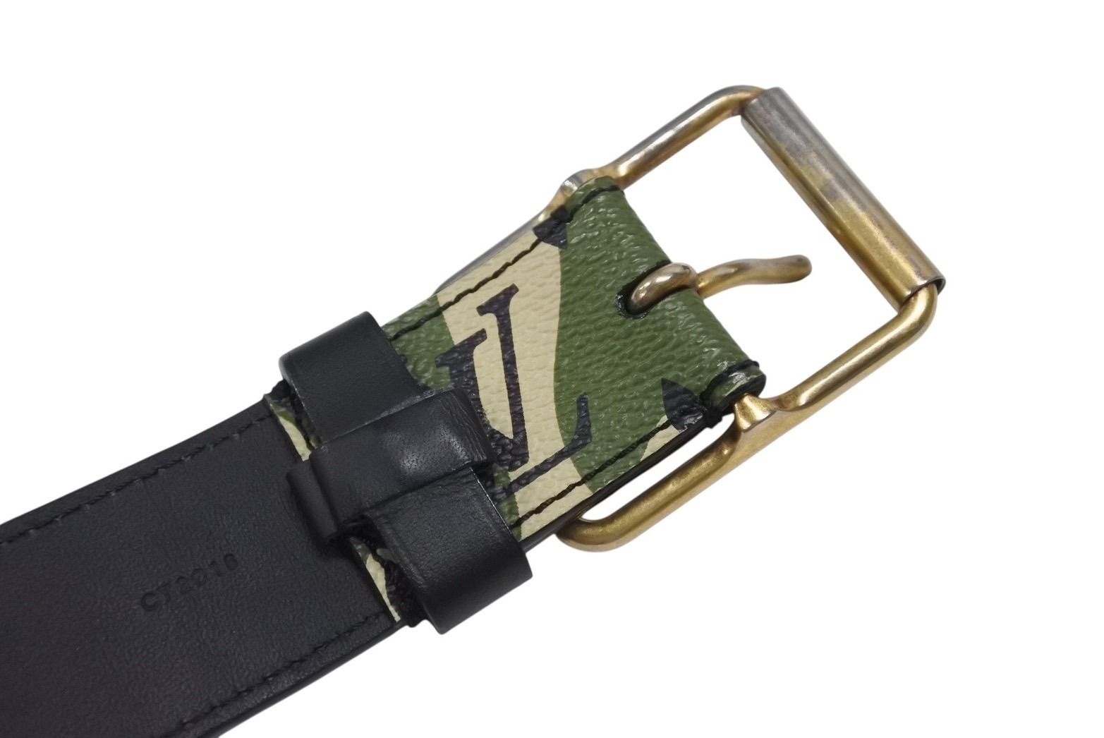 Louis Vuitton Belt Ceinture Monogram Moflage Takashi Murakami Gold — view 6
