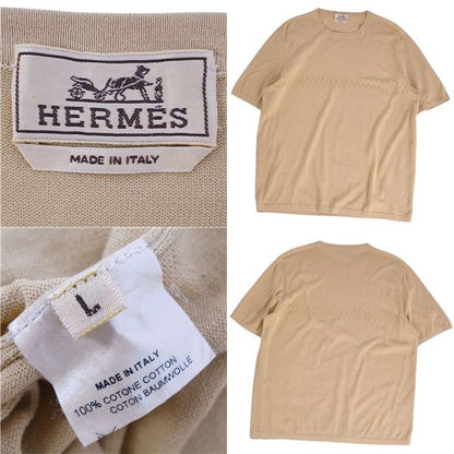 Hermes Knitted Sweater Short Sleeves Short Sleeves Cotton