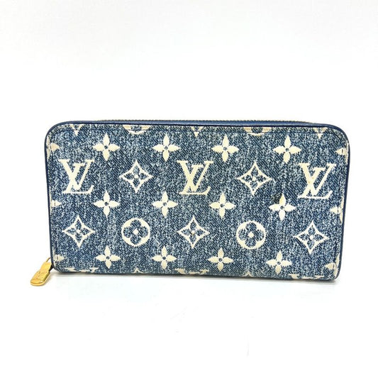 Louis Vuitton Long Wallet Monogram Jacquard Denim Zippy Wallet M81226 Denim Blue