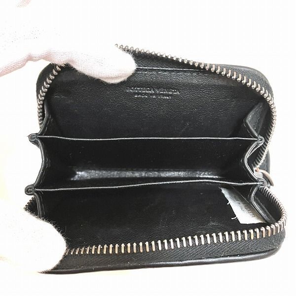 Bottega Veneta Intrecciato Black Coin Case Unisex