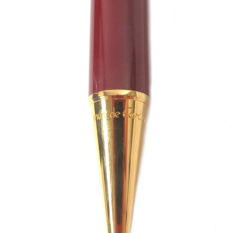 Cartier Trinity De Cartier Ballpoint Pen With Doble C Logo Bordeaux Gold With