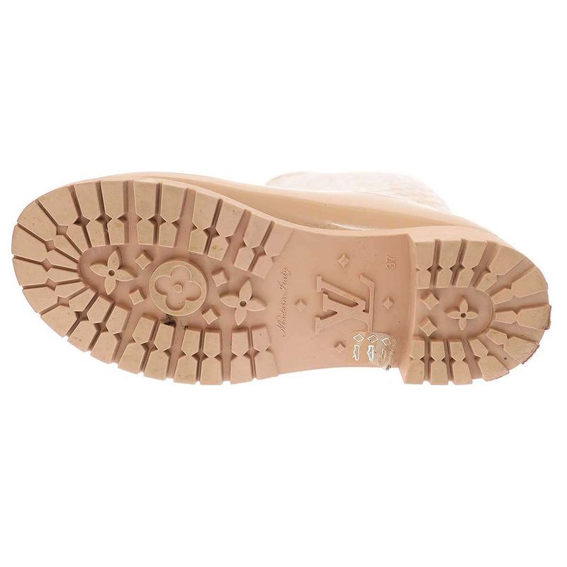 Louis Vuitton Splash Line Monogram Rain Boots Beige 37