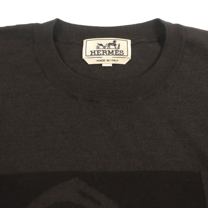  Hermes 23AW Cashmere Silk Chaine D'ancre Horsebit Etrille Paddock Crewneck