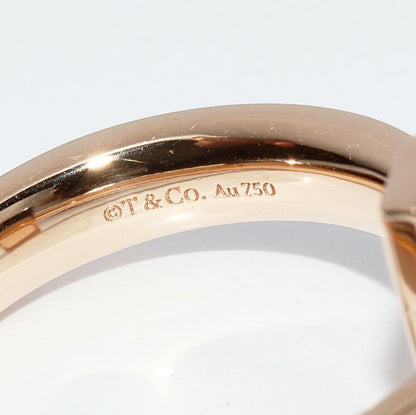 Tiffany & Co Ring 18K Pink Gold T One Ring Width 45mm (018in)