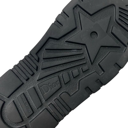 Christian Dioract Sandals Shoes Leather Black Multicolor Logo Velcro Strap