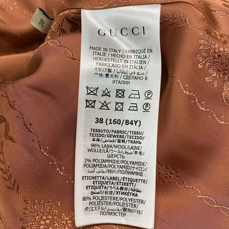 Gucci Coat Size 38 S Women - 655261 Zaal6 Dark Navy Long Sleeves/long Length/fal