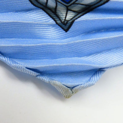Hermes Scarf Pleated Carre 90 Indian Hunting Chasse EN INDE Silk Blue Multicolor