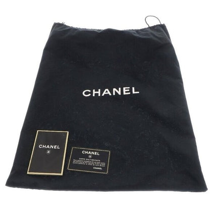 CHANEL Vintage Patent Leather Tote Purse Shoulder Bag Black