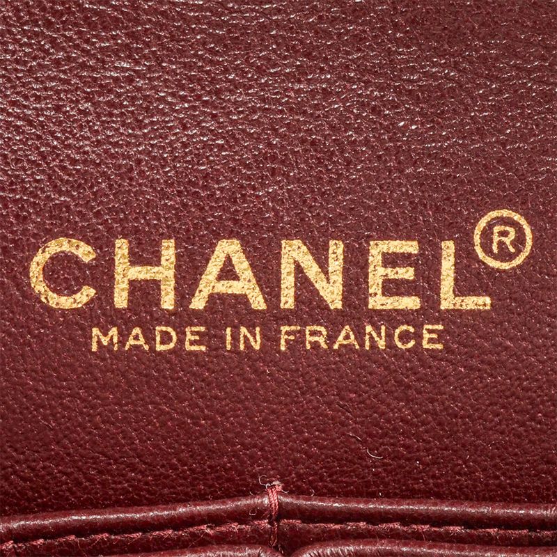 Chanel Matelasse W Flap Chain Shoulder Bag Lambskin Black Gold Hardware 6