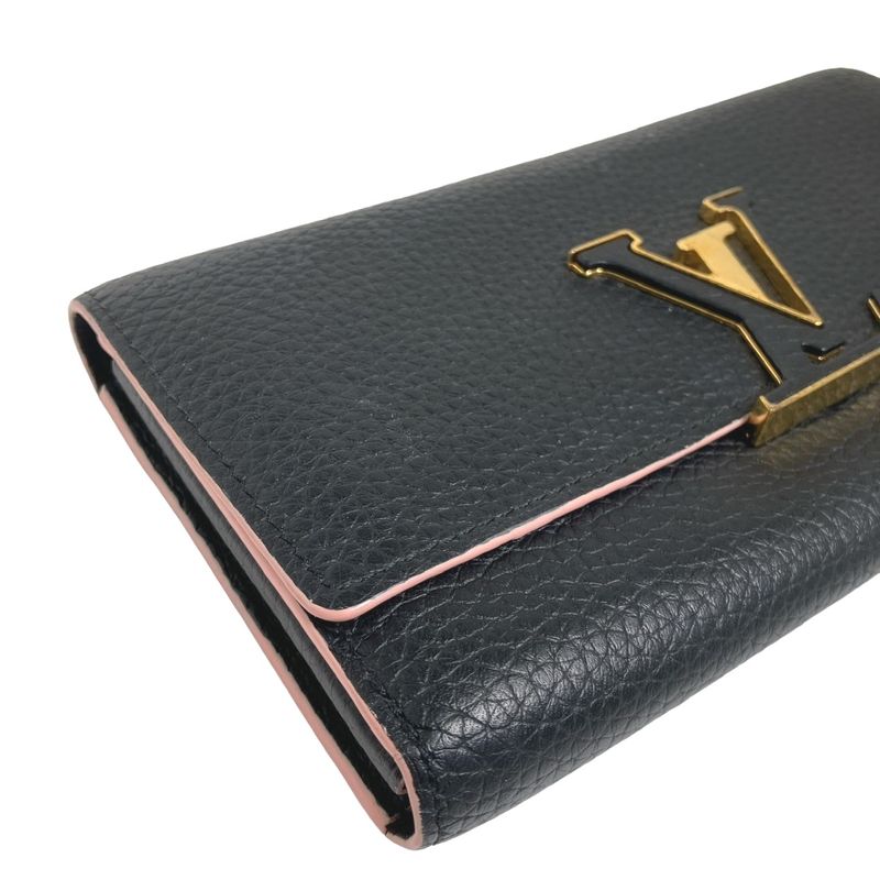 Louis Vuitton M67663 Taurillon Portefeuille Capucines Long Wallet Louis Vuitton