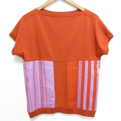 22ss Hermes Grand Tralala Twill Laine Short Sleeve Silk Cut and Sewn 2e2814do