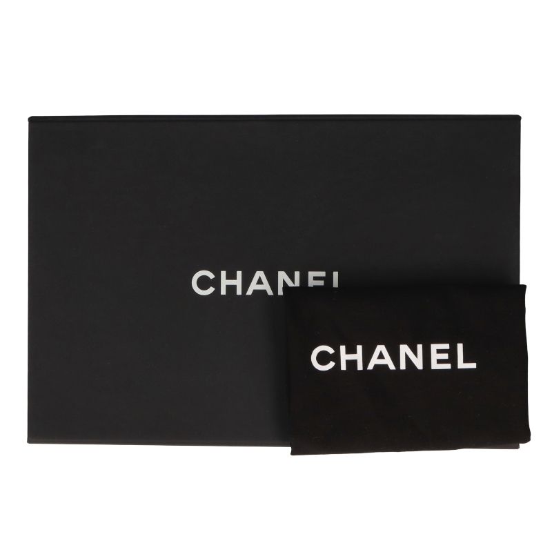 Chanel 22 Mini Shoulder Bag As3980 Cabiskin Ladies Shoulder Bag Black Excellent