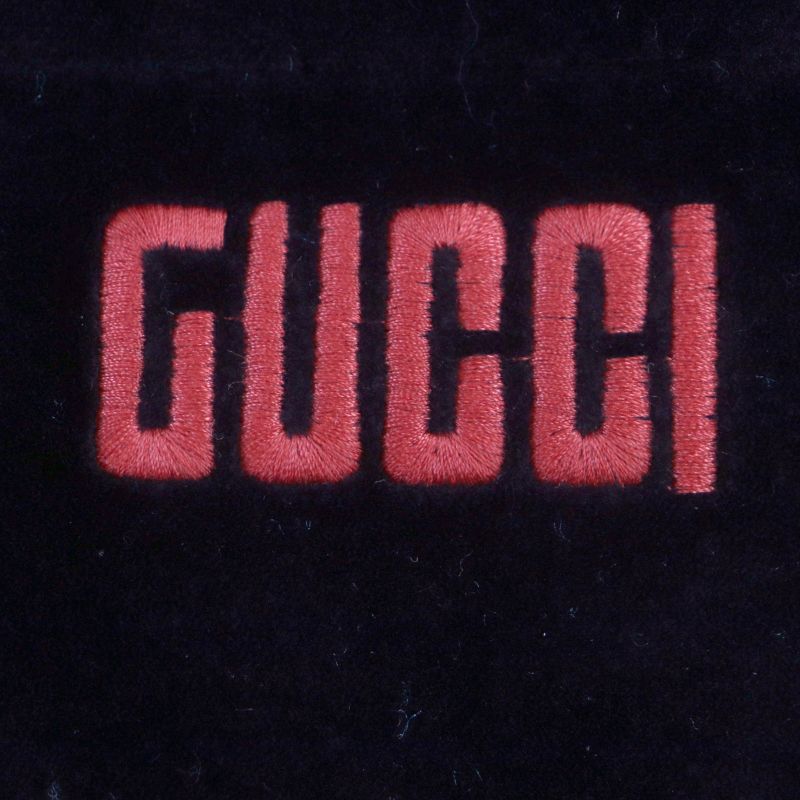 Gucci 587466 Webline Logo Embroidery Velour Shorts Black Red Green S Made In