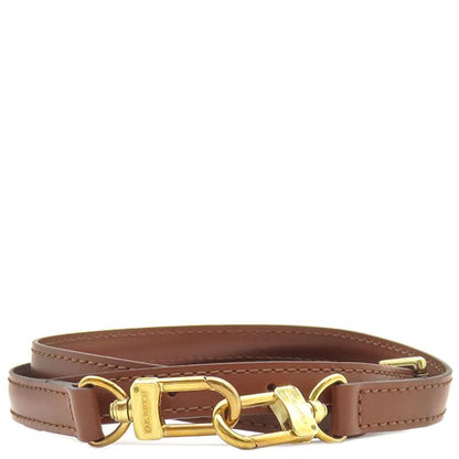 Louis Vuitton Shoulder Strap 121cm (47.64in) Leather Brown Gold Hardware for