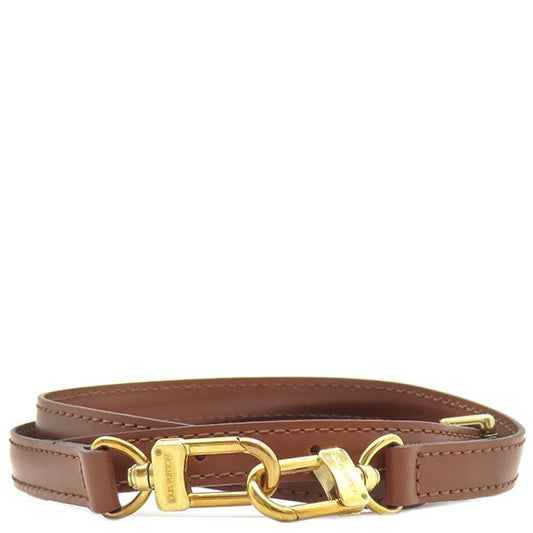 Louis Vuitton Shoulder Strap 121cm (47.64in) Leather Brown Gold Hardware for