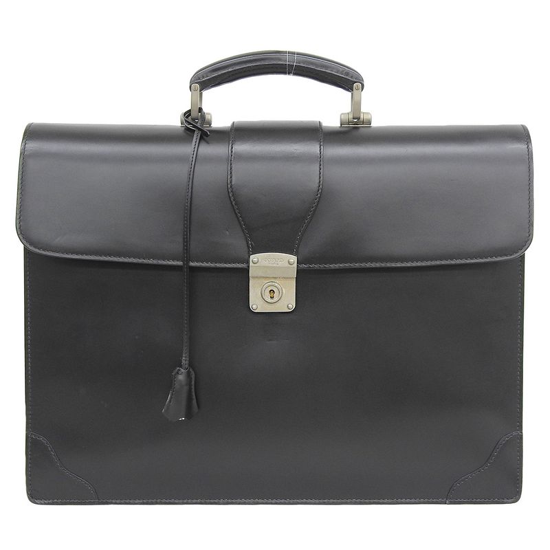 Goyard Y2K Vintage Rare Item Box Calf Leather Attache Briefcase Business Bag 3