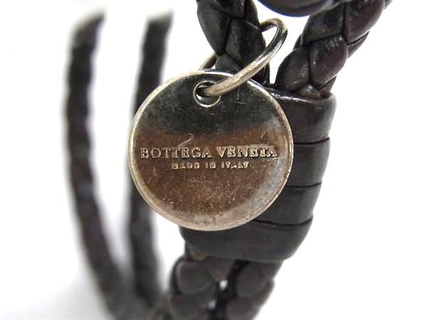 Bottega Veneta Intrecciato Leather Bracelet Accessory Brown Fs4041