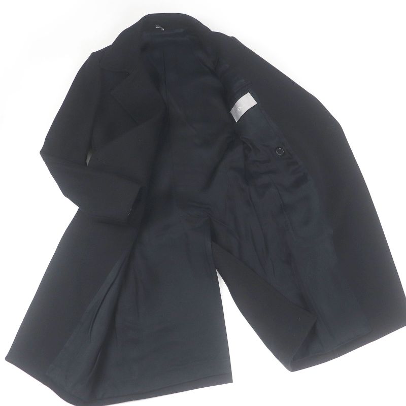 DIOR Homme DIOR Homme 9h313180035 Wool Wrapped Coat Chester Coat Black 44 Made