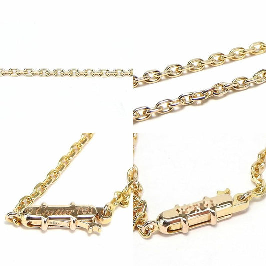 Cartier Necklace Link Scuff B Chain 750 PG 18K Gold Approx 6.0g Pink Gold