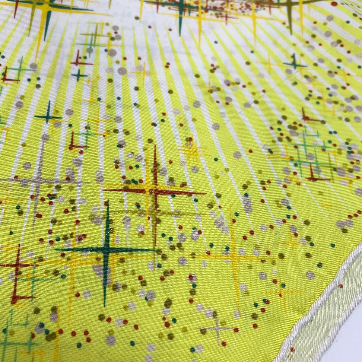 Hermes Magic Kelly Yellow Silk Scarf Ladies