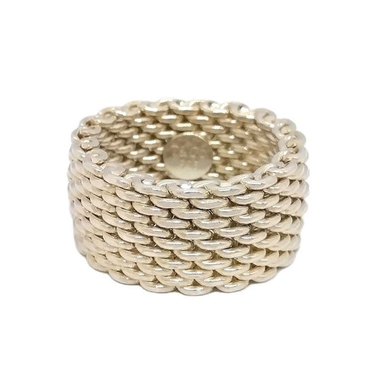 Tiffany & Co Tiffany & Co Somerset Ring Approx 9 Sv925 83g Silver Mesh