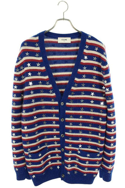 Celine 21SS 2a18k731m Embroidery Star Loose Cardigan Men's S