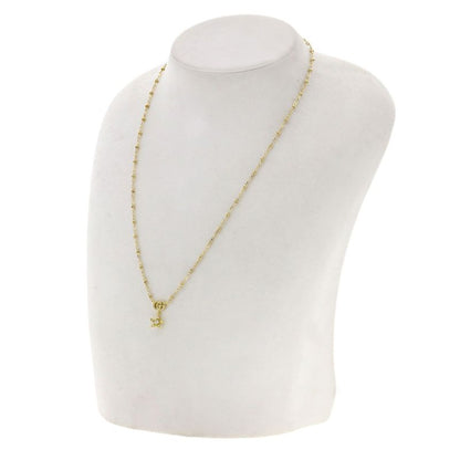 Gucci GG Flora Diamond Necklace 18K Yellow Gold Ladies