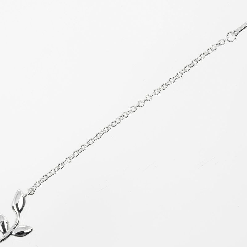 Tiffany & Co Olive Leaf 925 Silver Ladies 2.54g Bracelet