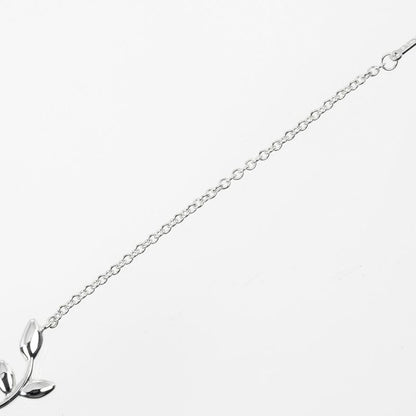 Tiffany & Co Olive Leaf 925 Silver Ladies 2.54g Bracelet
