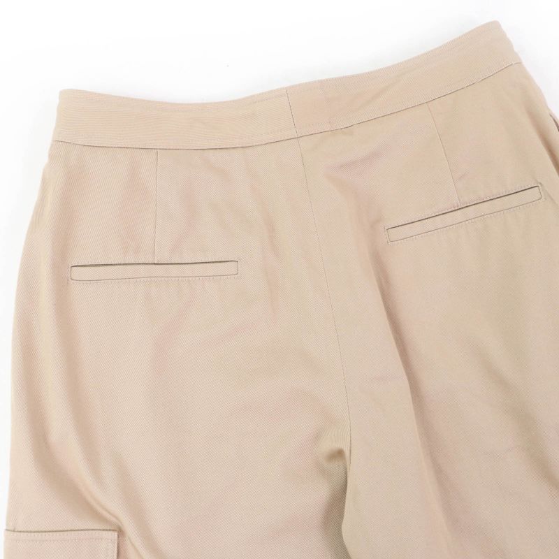 Celine 2p06a539w Triomphe Gold Button High Waist 100% Cotton Loose Fit Cargo