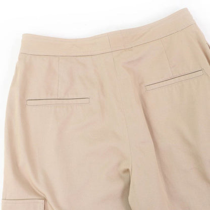 Celine 2p06a539w Triomphe Gold Button High Waist 100% Cotton Loose Fit Cargo