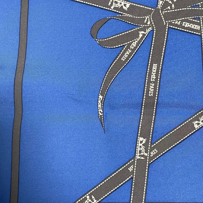 Hermes Bolduc Ribbon Pattern Bolduc Blue