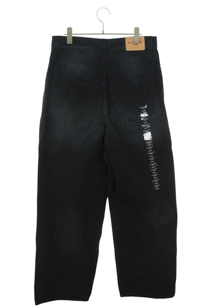 Balenciaga 767977 Tnw11 Sticker Baggy Denim Pants Men's S