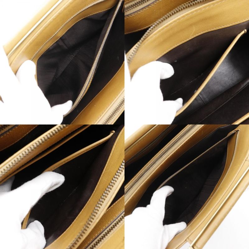 Gucci Old Gucci Vintage Calf Brown Women's Handbag