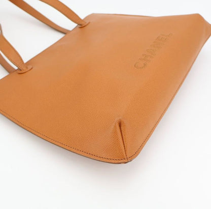 Chanel Leather Tote Bag Logo Stabbing <! -unavailable Characters-! > Calfskin
